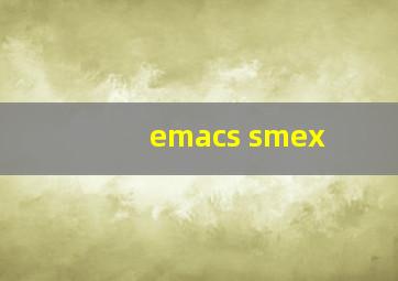 emacs smex